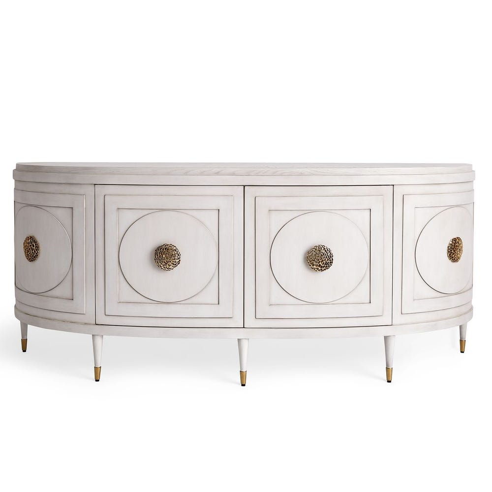Paris 77 Inch Console Cabinet - White